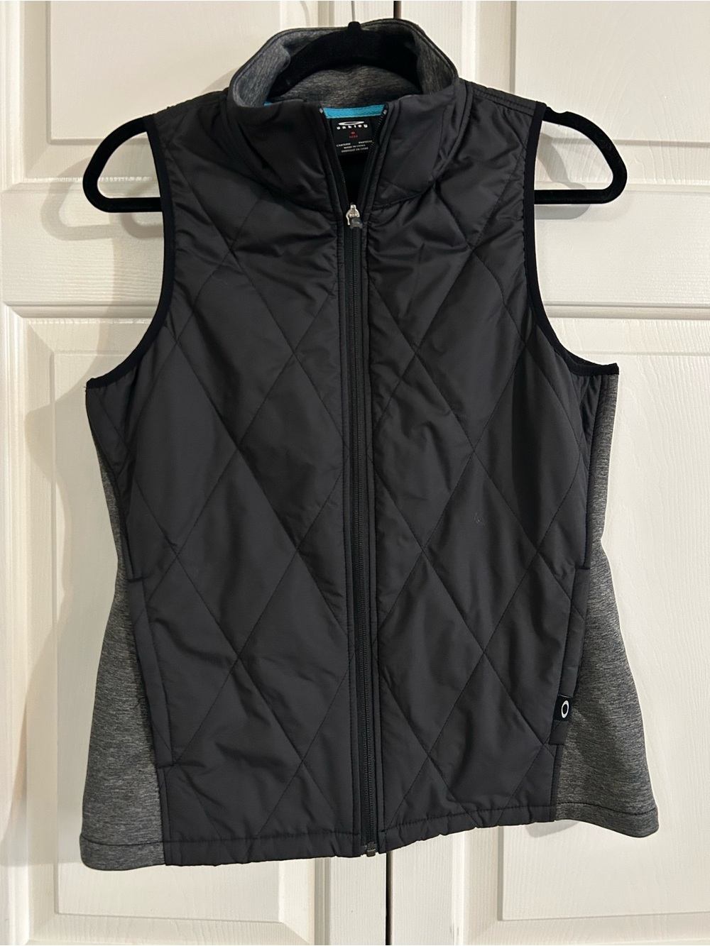 Women’s Quilted Black & Gray Vest - Lightweight Layer